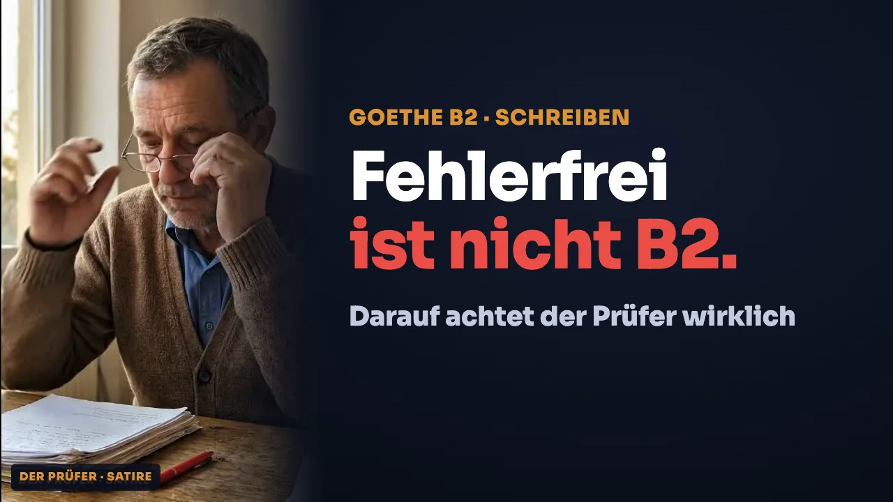 Goethe B2 Forumsbeitrag schreiben: 3 Beispiele bewertet – warum fehlerfrei nicht reicht
